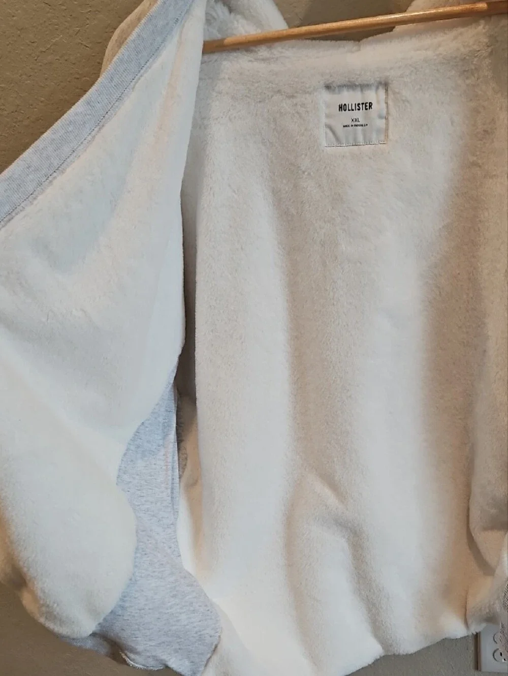 Hollister Heather Gray Open-Front Hooded Cardigan